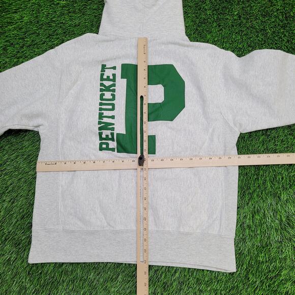 Vintage Y2K Champion Pentucket Hoodie Medium 21x24 Cropped - Picture 4 of 16